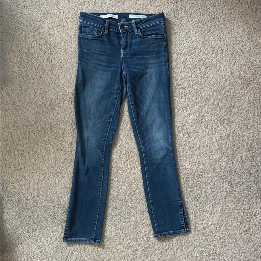 Pilcro and the Letterpress Blue Skinny Jeans size 26